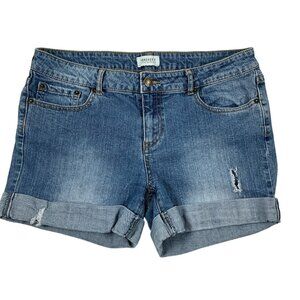 Forever 21 Women’s Distressed Mid-Rise Shorts | Denim | Size 10